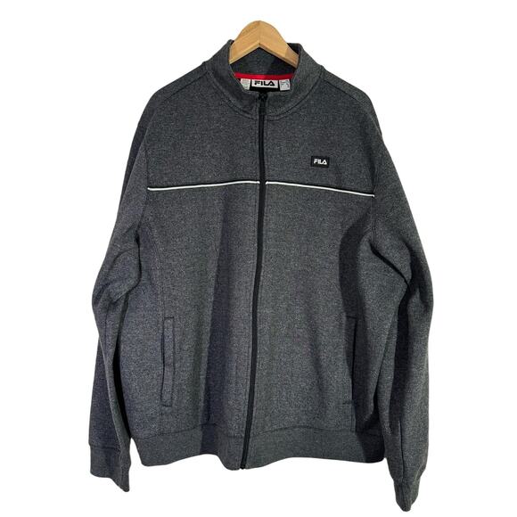 Fila Men's Size XXL Full Zip Lightweight Gray Jacket - Picture 1 of 3